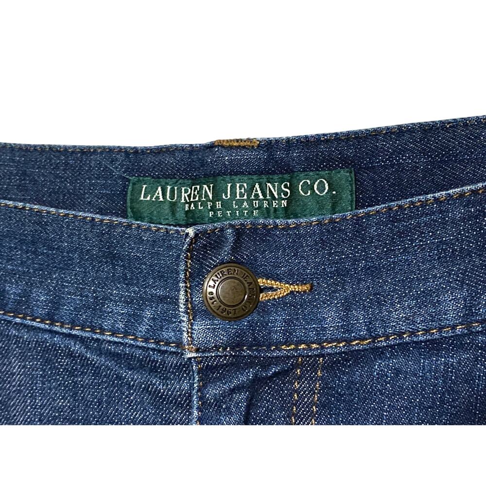 Ralph Lauren Jeans Co Bootcut Western Embroidered Leg Womens 14P 14 Petite - Picture 7 of 11